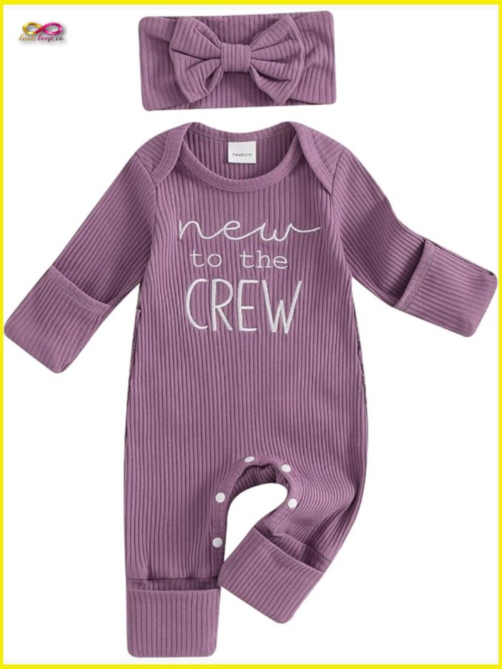 Infant Baby Girl Long Sleeve Romper Jumpsuit Fall Outfit Snap Crotch